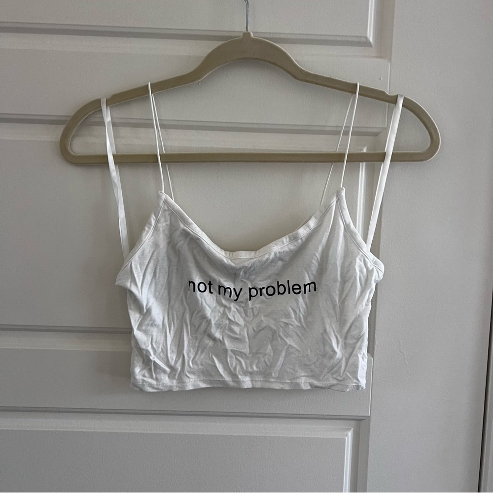 superdown White Graphic Camisole